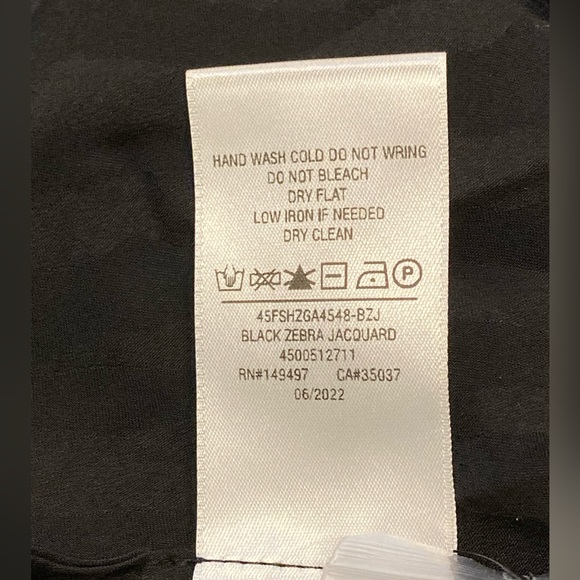 NWT Favorite Daughter Black Zebra Jacquard The One That Got Away Dress - Sz 10 - Picture 10 of 10